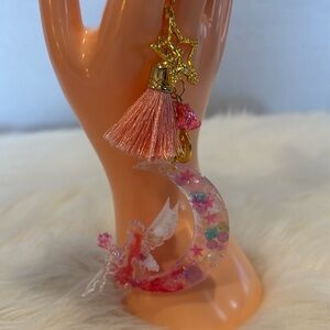 Fairy Moon Keychain/Handbag Charm Handcrafted by @windswepttrace
